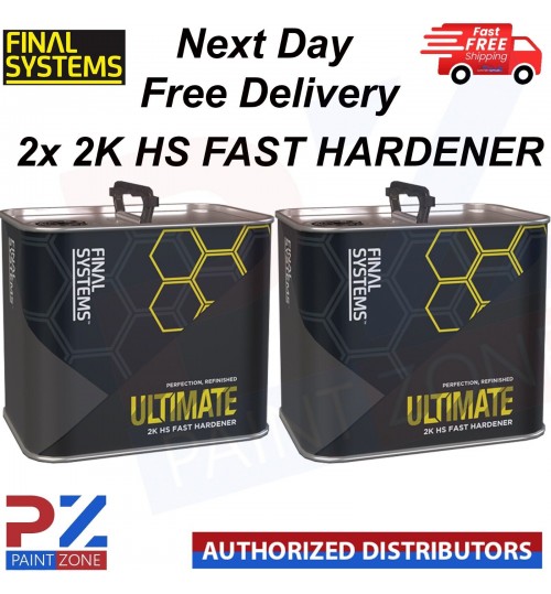 2x FINAL SYSTEMS ULTIMATE 2K HS FAST HARDENER 2.5LTR - FOR ULTIMATE CLEARCOAT